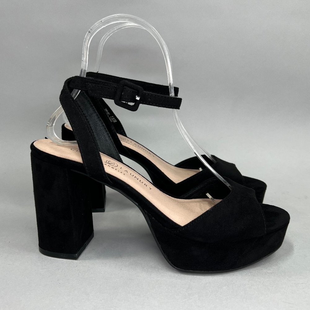 New Chinese Laundry Women's Theresa Platform Peep Toe Chunky Heels